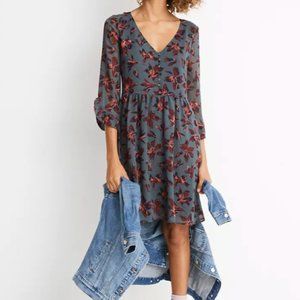 Madewell Moonblossom Ruffle-Sleeve Dress Size 6